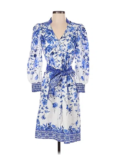 Pre-owned Alice And Olivia Alice + Olivia Casual Dress In Blue