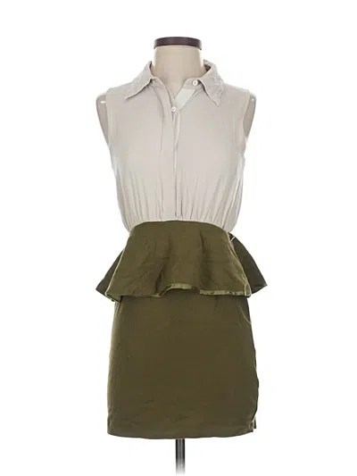 Pre-owned Alice And Olivia Alice + Olivia Casual Dress In Green