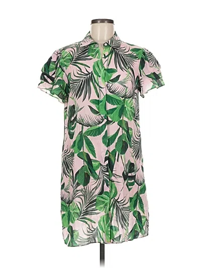 Pre-owned Alice And Olivia Alice + Olivia Casual Dress In Green