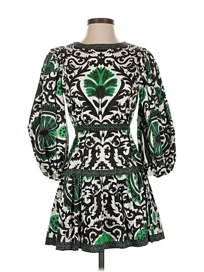 Pre-owned Alice And Olivia Alice + Olivia Casual Dress In Green