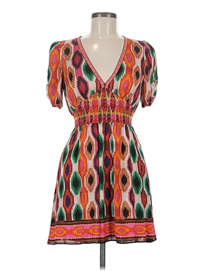 Pre-owned Alice And Olivia Alice + Olivia Casual Dress In Orange