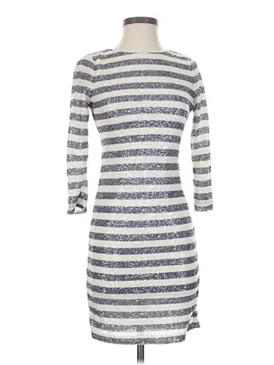 Pre-owned Alice And Olivia Alice + Olivia Casual Dress In Silver