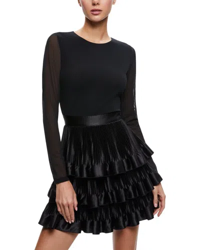 ALICE AND OLIVIA ALICE + OLIVIA CHARA TIERED RUFFLE MINI DRESS