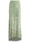 Alice And Olivia Charity Embellished Gown In Mint