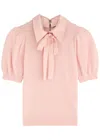Alice And Olivia Alice + Olivia Chase Wool-blend Sweater In Pink