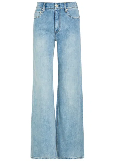 Alice And Olivia Alice + Olivia Chic Wide-leg Denim Jeans In Blue