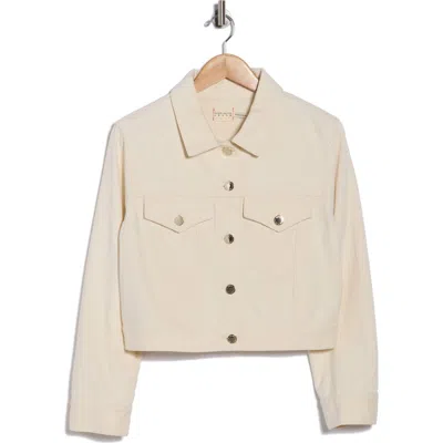 Alice And Olivia Alice + Olivia Chloe Relaxed Boxy Crop Denim Jacket In Black