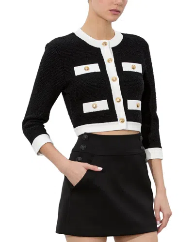 Alice And Olivia Claira Short Jacket In Black
