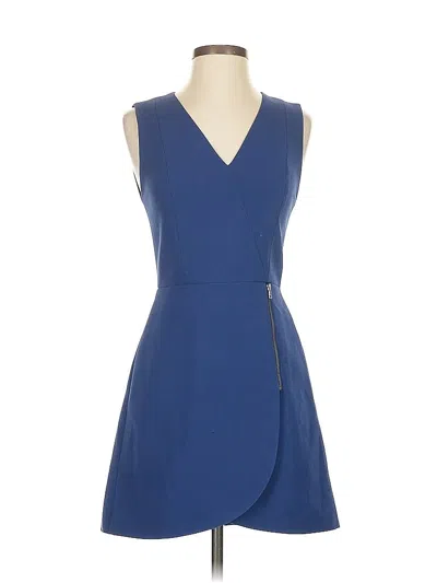 Pre-owned Alice And Olivia Alice + Olivia Cocktail Dress In Blue