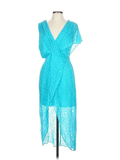 Pre-owned Alice And Olivia Alice + Olivia Cocktail Dress In Blue