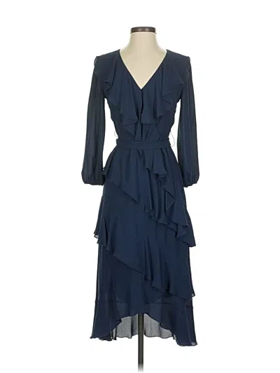 Pre-owned Alice And Olivia Alice + Olivia Cocktail Dress In Blue