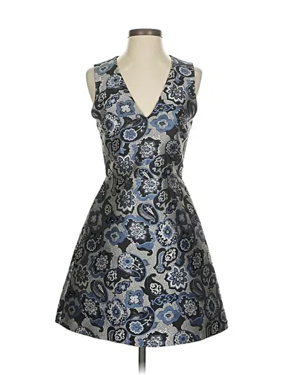 Pre-owned Alice And Olivia Alice + Olivia Cocktail Dress In Blue