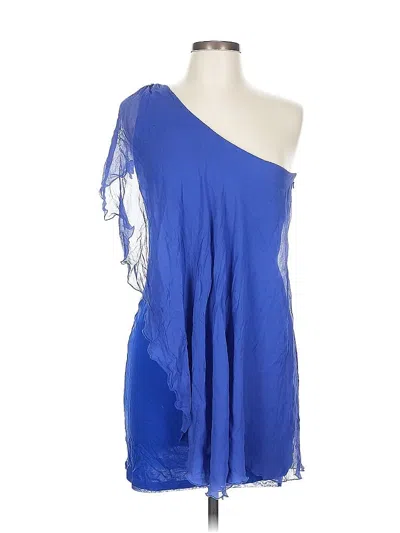 Pre-owned Alice And Olivia Alice + Olivia Cocktail Dress In Blue