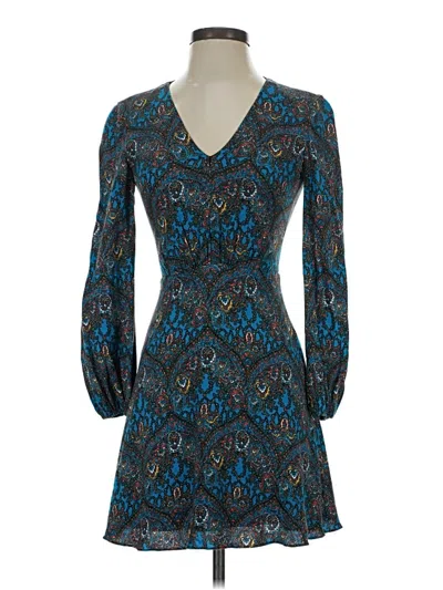 Pre-owned Alice And Olivia Alice + Olivia Cocktail Dress In Blue