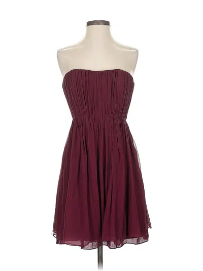 Pre-owned Alice And Olivia Alice + Olivia Cocktail Dress In Burgundy