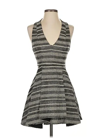 Pre-owned Alice And Olivia Alice + Olivia Cocktail Dress In Gray