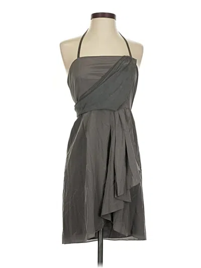 Pre-owned Alice And Olivia Alice + Olivia Cocktail Dress In Gray