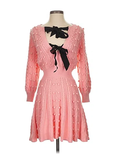 Pre-owned Alice And Olivia Alice + Olivia Cocktail Dress In Pink
