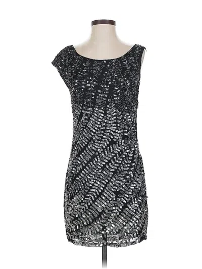 Pre-owned Alice And Olivia Alice + Olivia Cocktail Dress In Silver