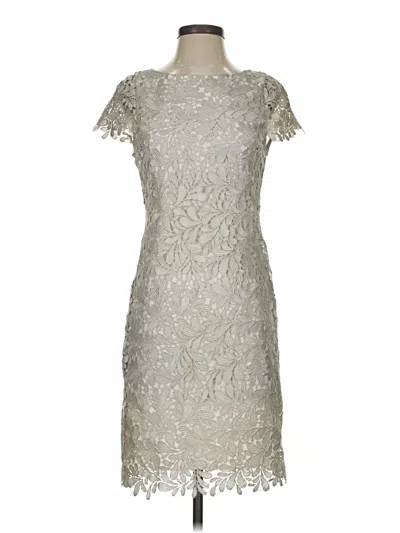 Pre-owned Alice And Olivia Alice + Olivia Cocktail Dress In Silver