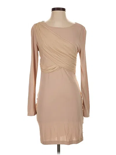 Pre-owned Alice And Olivia Alice + Olivia Cocktail Dress In Tan