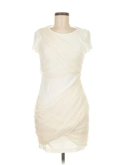 Pre-owned Alice And Olivia Alice + Olivia Cocktail Dress In White
