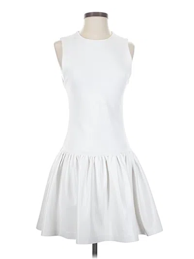 Pre-owned Alice And Olivia Alice + Olivia Cocktail Dress In White