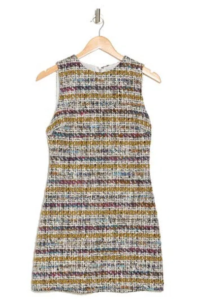 Alice And Olivia Alice + Olivia Coley A-line Dress In Ivory Multi