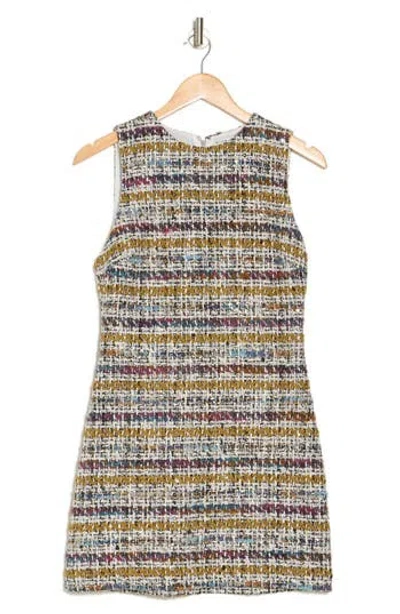 navy blue dress for baby girl Alice and Olivia Alice + Olivia Coley Plaid A Line Dress main image 1