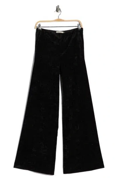 Alice And Olivia Alice + Olivia Conor Velvet Wide Leg Pants In Multi