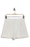 Alice And Olivia Alice + Olivia Conry Cuff Pleated Shorts In White