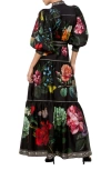 Alice And Olivia Cora Maxi Shirt Dress In In The Wind Floral