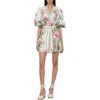 Alice And Olivia Alice + Olivia Cora Cotton Mini Dress In Rose Whisper