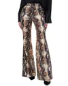 Alice And Olivia Alice + Olivia Cristena Snake Mr. Flare Jean In Multi