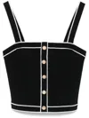 Alice And Olivia Dandi Top In Black