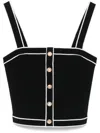 Alice And Olivia Dandi Top In Black