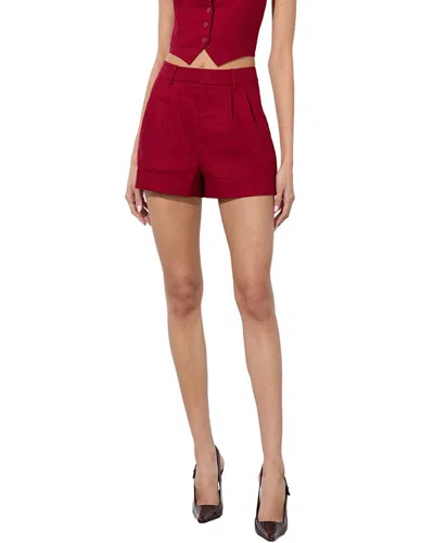 Alice And Olivia Alice + Olivia Cuffed Short In Red