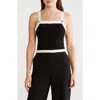 Alice And Olivia Dandi Wool-blend Tank In Black