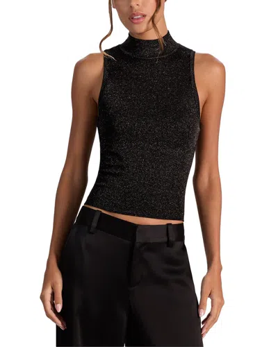 Alice And Olivia Alice + Olivia Darcey Metallic Wool-blend Tank