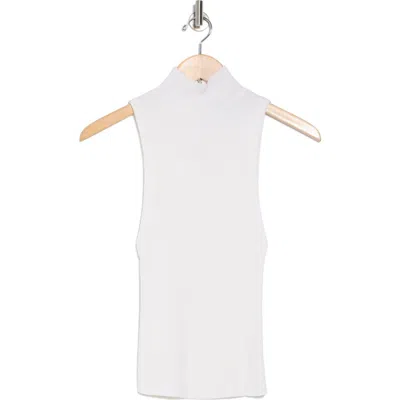Alice And Olivia Alice + Olivia Darcey Turtleneck Sweater Tank In Soft White