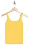 Alice And Olivia Alice + Olivia Daryn Sweater Tank In Mustard Seed