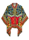 Alice And Olivia Alice + Olivia Deanne Printed Satin Blouse