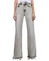 Alice And Olivia Delancey High-rise Relaxed Boot Cut Jean In Gray