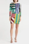 Alice And Olivia Delora Embellished Mini Dress In Multi