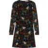 Alice And Olivia Delora Floral Print Mini Dress In Multi