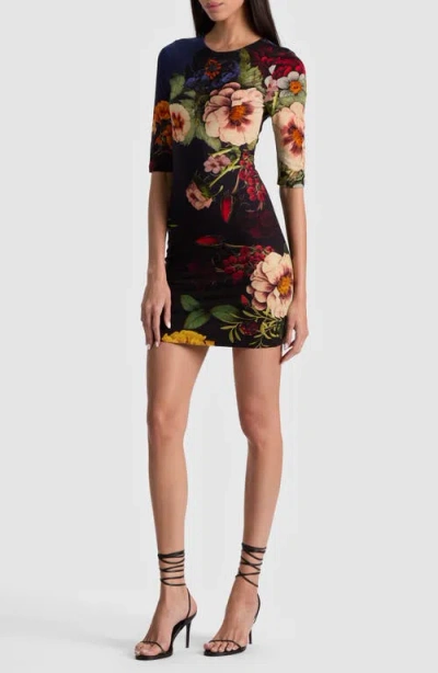 ALICE AND OLIVIA ALICE + OLIVIA DELORA LONG SLEEVE MINIDRESS
