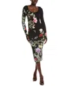 Alice And Olivia Delora Maxi Dress In Black
