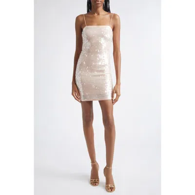 Alice And Olivia Katia Embroidered Mini Gown In Multi