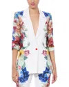 Alice And Olivia Alice + Olivia Denny Blazer In Multi