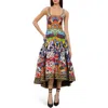 Alice And Olivia Diana Midi Dress In On The Road